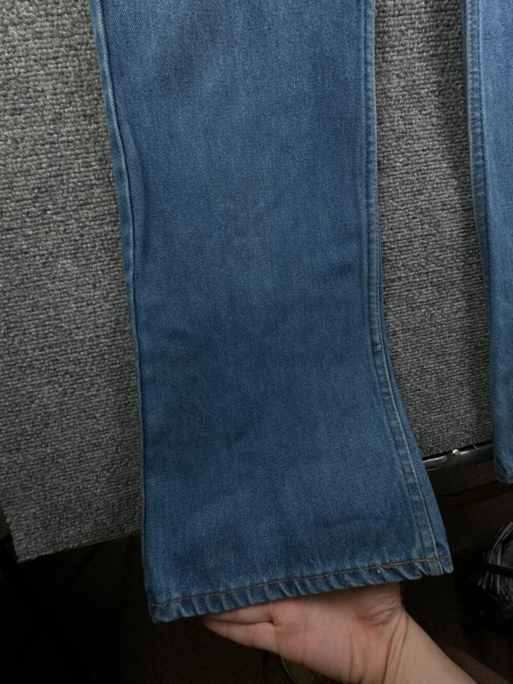 VTG Levi’s 40517 0913 Orange Tab Denim Jeans Blue USA Made Cotton ACTL 35x34
